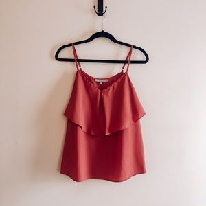 Coral Tiered Tank Top